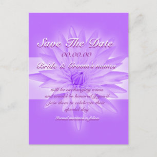 Save the date pink lily - customizable template