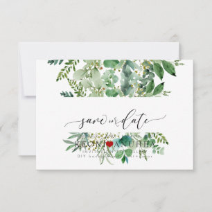 Save The Date PixDezines Sauvegarder Date/Feuillage,  Elder+Fern