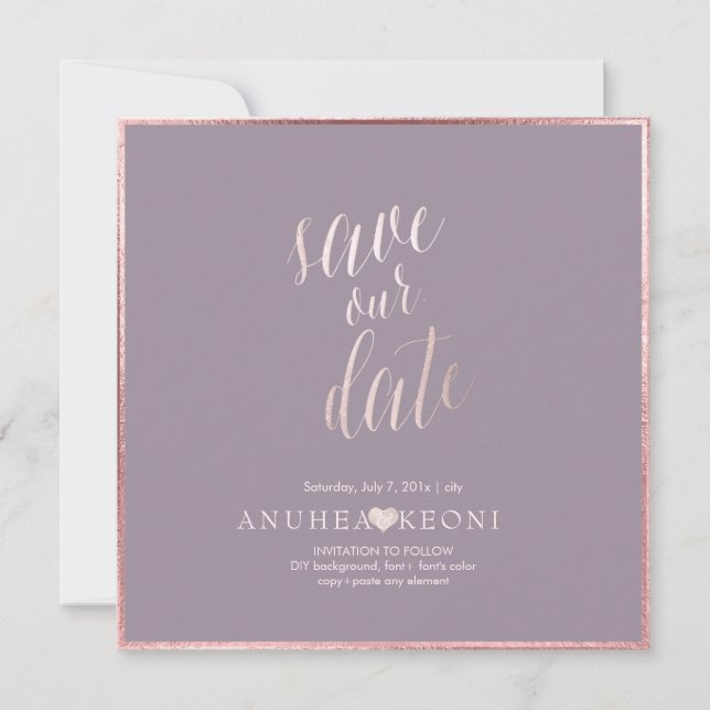 Save The Date PixDezines SAVE DATE|BLUSH PINK FUN SCRIPT (Devant)