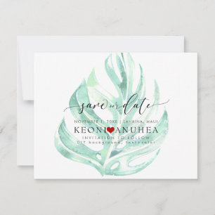 Save The Date PixDezines Save Date/Greenery, Monstera