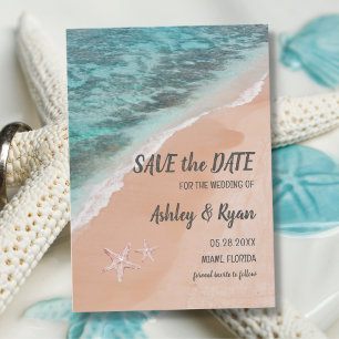 Save The Date Plage romantique Océan Plage Bord de mer Sable d'é