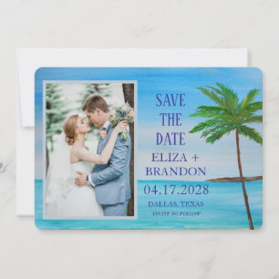 Save The Date Plage tropicale Destination Mariage Photo