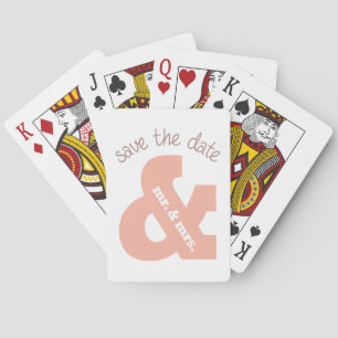 Save The Date Playing Cards