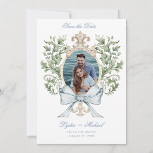 Save The Date Poignets de feuille avec poule