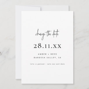 Save The Date Police de script minimaliste simple Modifier la da