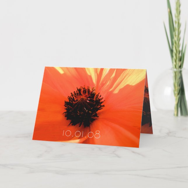 Save the Date - Poppy Invitation (Front)