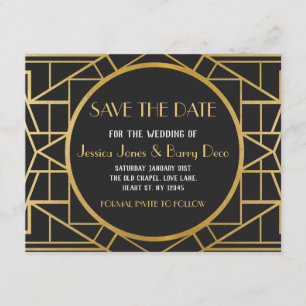 Save The Date Portes Art Déco Des Années 1920 Enregistrer La Dat