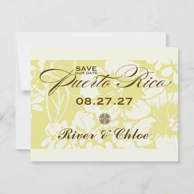 Save The Date PORTO RICO Enregistrer la date (Devant)