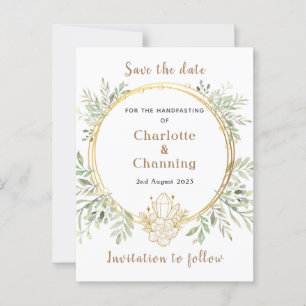 Save the Date Post Card Handfasting Wedding