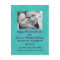 Save The Date Post Card with Your Photo (Teal)