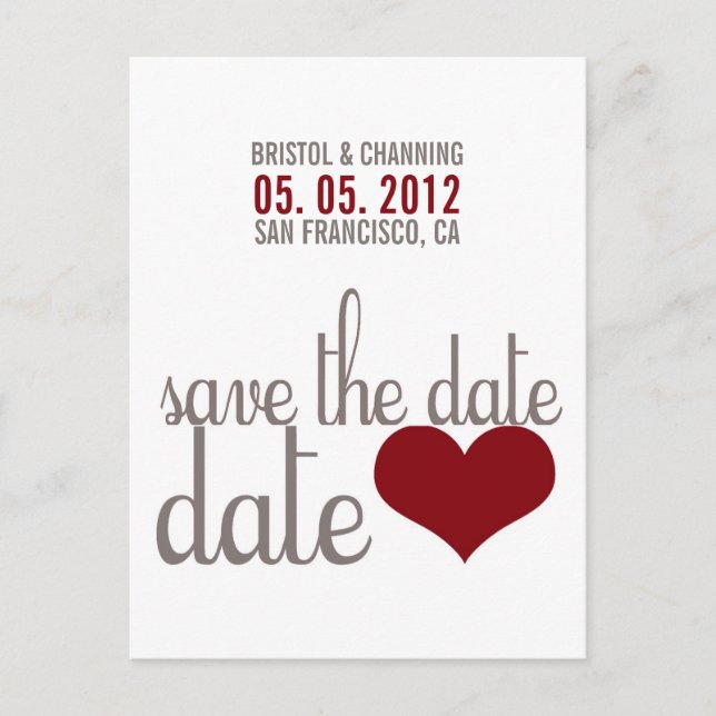 SAVE THE DATE Postcard (Front)
