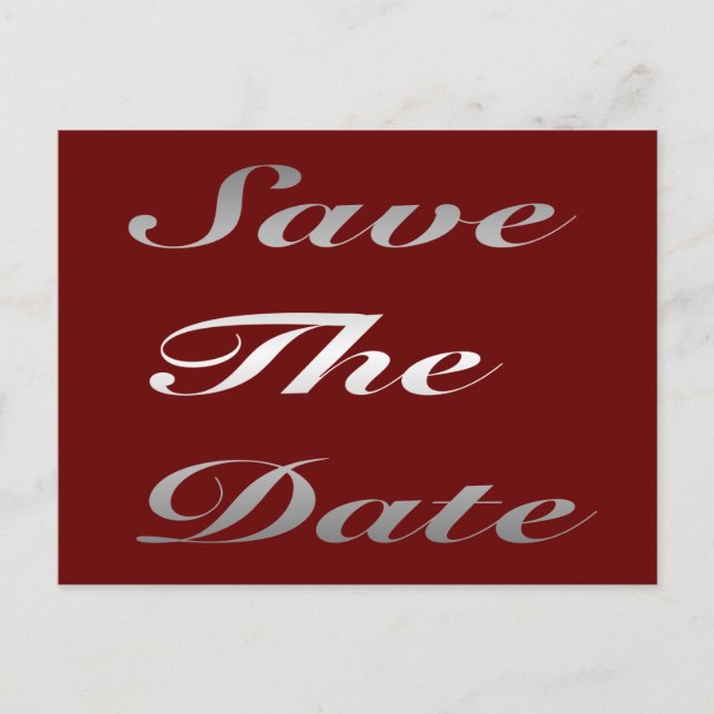 Save The Date Postcard (Front)