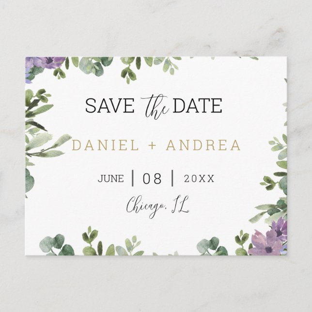 Save the Date Postcard (Front)