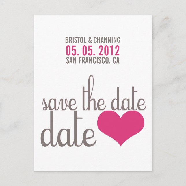 SAVE THE DATE Postcard (Front)