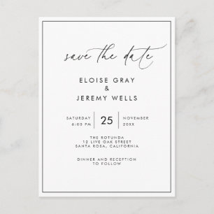 Save the Date Postcard