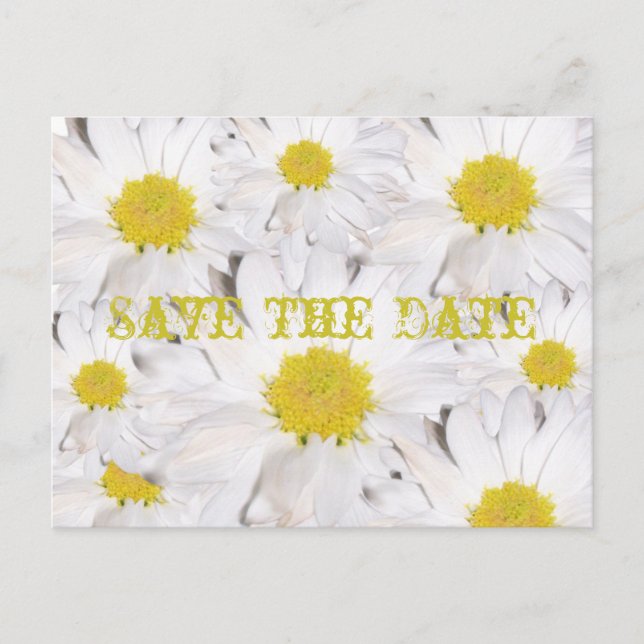 Save The Date Postcard - Daisy (Front)