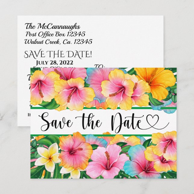 Save the Date Postcard Invitation (Front/Back)