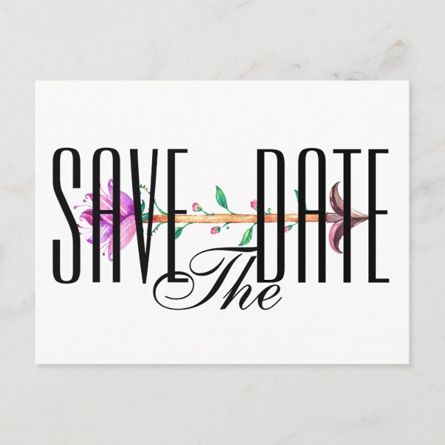 Save the Date Postcard Invitation (Front)