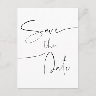 Save the Date Postcard Wedding Invitation
