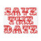 Save the Date Postcards in Red