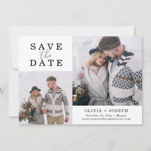 Save The Date Préciser Deux Mariages Photo Enregistrer La Date