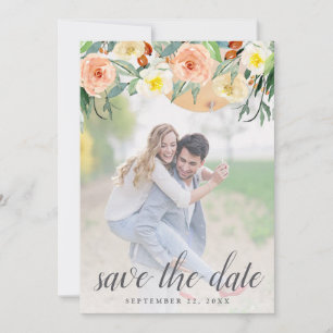 Save The Date Printemps Blossoms Mariage Photo Enregistrer La Da