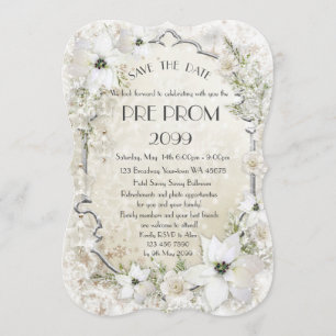 Save The Date PromJunior, Grand Gatsby, Or, argent, support