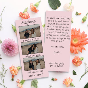 Save The Date Proposition de demoiselle d'honneur avec une photo