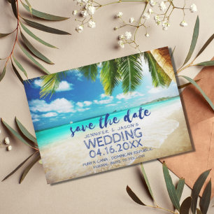 Save The Date Punta Cana Beach Destination Mariage