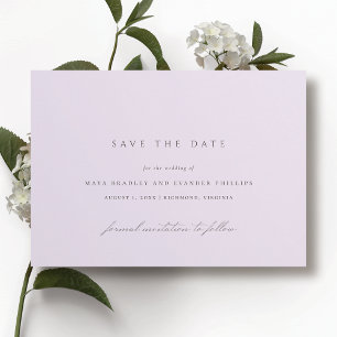 Save The Date Purple doux   Mariage de lavande aérienne