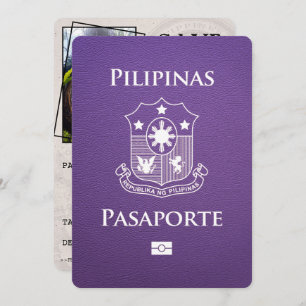 Save The Date Purple Philippines Passeport Enregistrer La Date