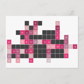 Save The Date Puzzle de mots croisés Enregistrer la date