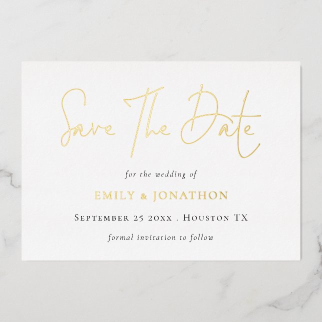 Save The Date QR Code Script Wedding Real   (Front)