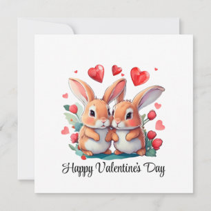 Save The Date Quelques lapins d'aquarelle amusants