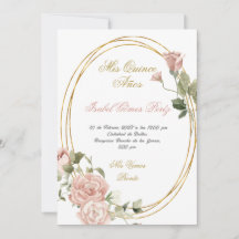 Quinceanera Enregistrer la date en espagnol