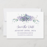 Quinceanera florale violet de Lilac