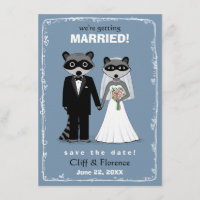 Raccoons mariage Enregistrer la date