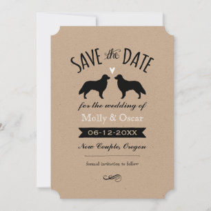 Save The Date Récupérateurs à revêtement plat Mariage Enregistre