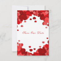 Red Hearts Valentine's Day Mariage