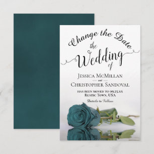Save The Date Reflet des plans de Mariage de changement de Rose 