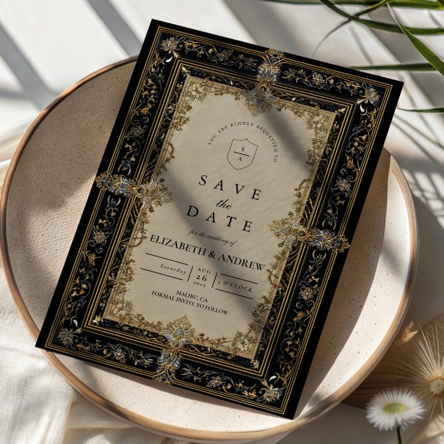 Save The Date Regal Baroque Celestial Wedding (Créateur téléchargé)