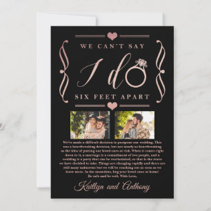 Save The Date Remise du Mariage de Six Pieds Horaire Changement