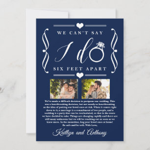 Save The Date Remise du Mariage de Six Pieds Horaire Changement 