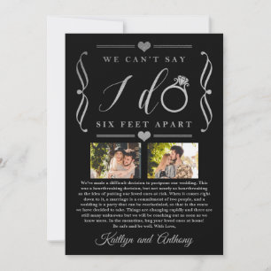 Save The Date Remise du Mariage de Six Pieds Horaire Changement 