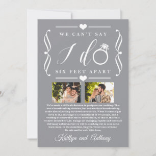 Save The Date Remise du Mariage de Six Pieds Horaire Changement 