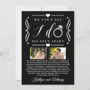 Save The Date Remise du Mariage de Six Pieds Horaire Changement 