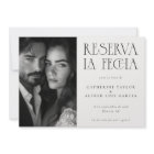 Reserva La Fecha Black White Spanish Photo Mariage
