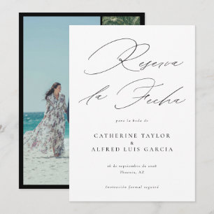 Save The Date Reserva La Fecha Espagnol Langue Photo Mariage