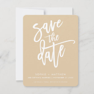 Save The Date RÉSERVEZ LA DATE écriture calligraphique moderne s