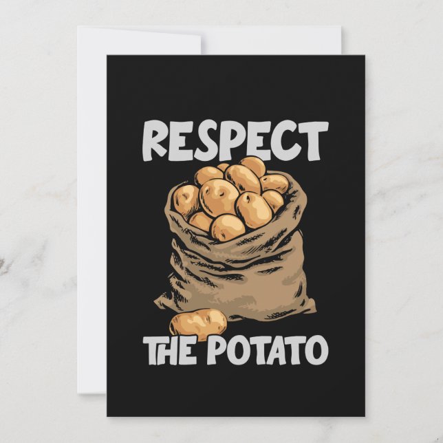Save The Date Respectez La Pomme De Terre Drôle Pommes De Terre  (Devant)